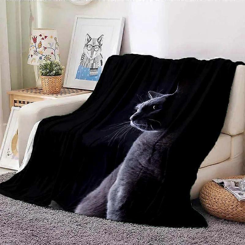 Keai Cat Flannel Blankets, Black Cat Blankets, Soft And Comfortable  Beds, Nap Covers, -264x228cm