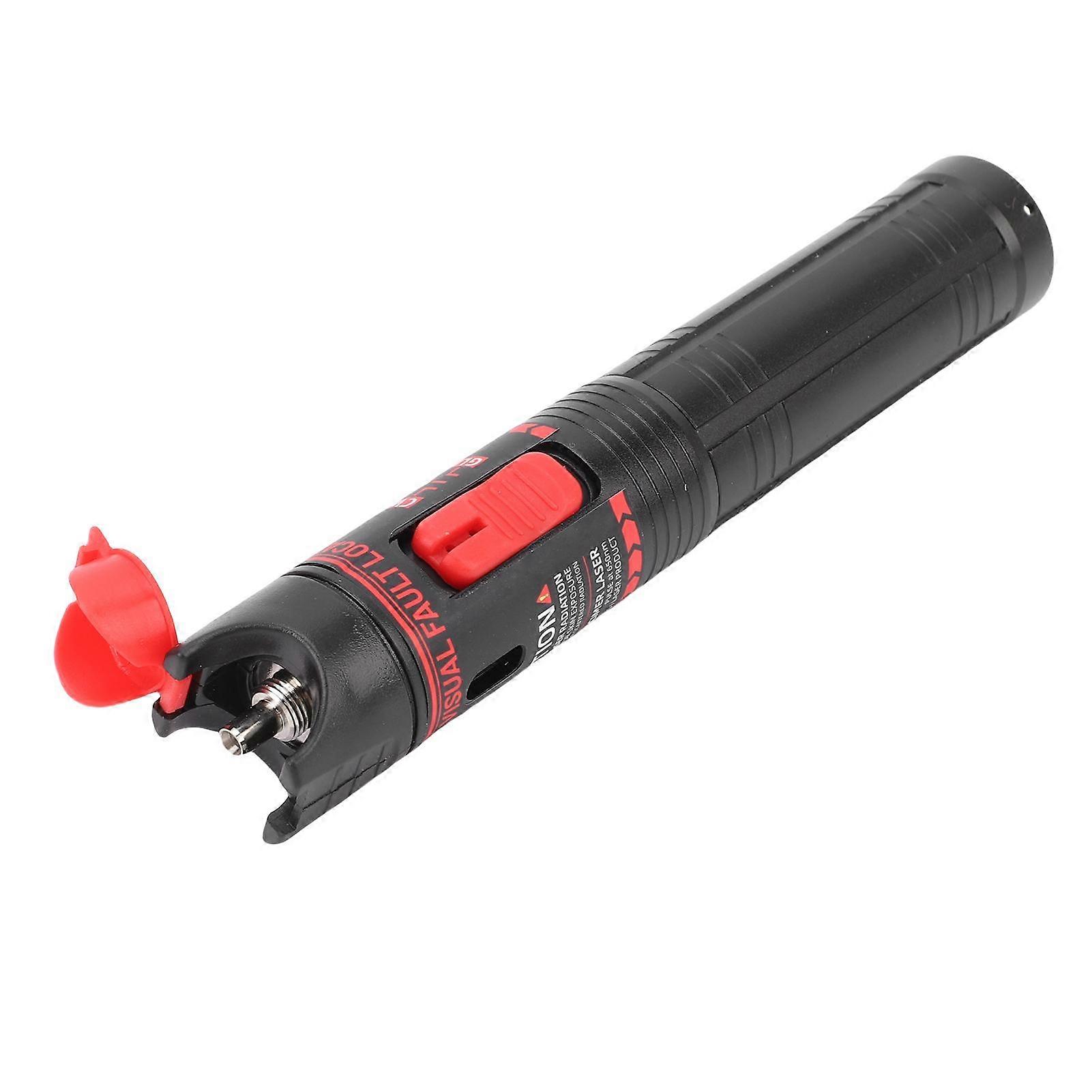 Fiber Optic Test Pen 30KM Visual Fault Locator Red Light Source Rechargeable Optical Cable Tester