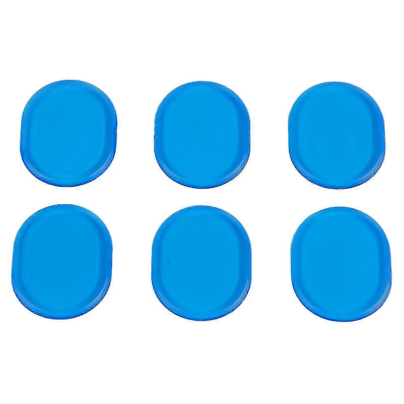 6 Pcs Drum Dampener Silicone Soft Gel Pads Reduce Volume Drum Silencers for Home Practice Blue