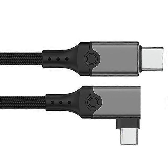Rask USB 5.0-kabel støtter 240 W strømforsyning 80 Gbps dataoverføring type C hann ladeledning for telefoner nettbrett flerfarget