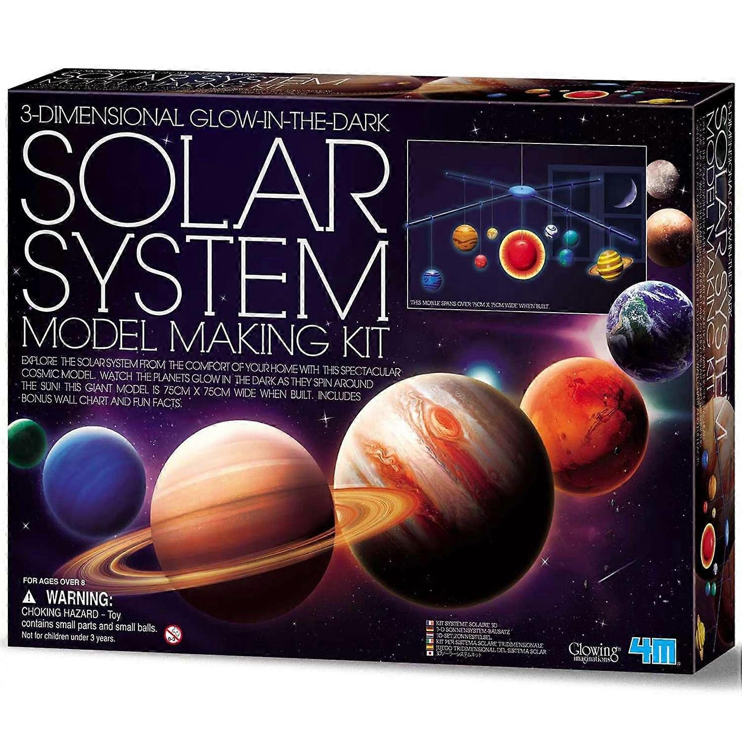4M 3D Glow in the Dark Solar System Mobile Making Kit