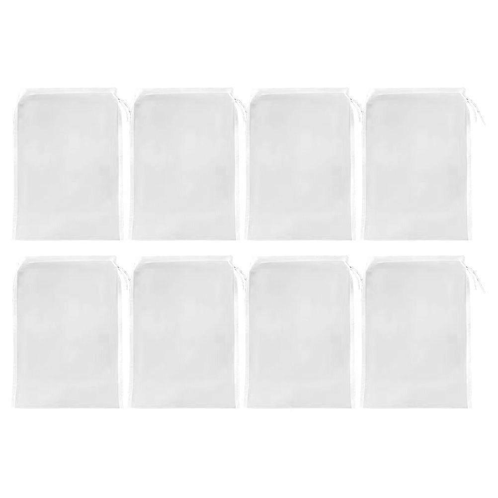 8pcs Fine Mesh Kitchen Filter Cloth For Home Versatile Strainer Bag For Straining Soy Milk Juice Wine Reusable Filter Bag For Nut Milk Filtering