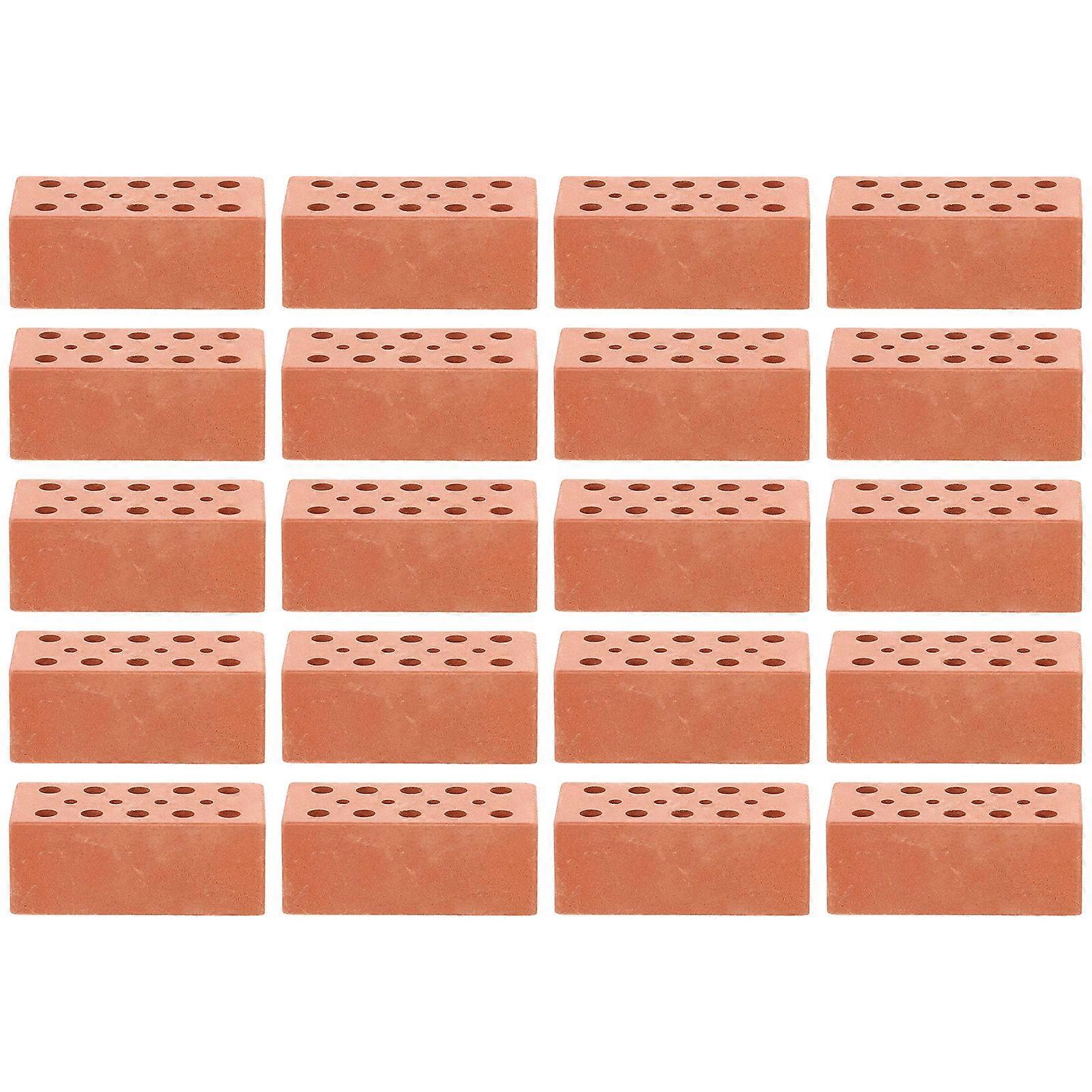 20pcs DIY Miniature Brick Model Simulation Brick Models Small Brick Models
