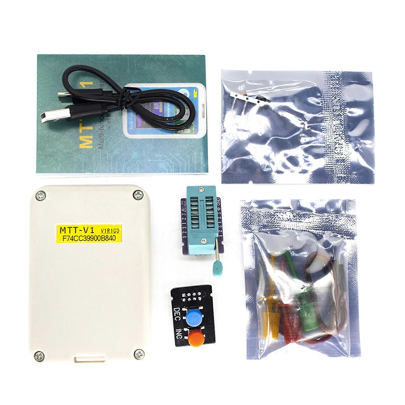 Multimeter Transistor Resistors Diode Triode Capacitance Tester MOSNPN MOSFET TFTLCD Display Monitors Multicolor