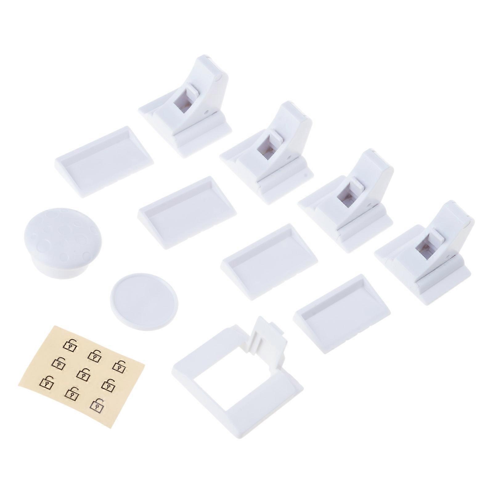 Mushroom Head Design Security Lock No Drill Adhesive Mount Strong Child Safety Home Use Multicolor