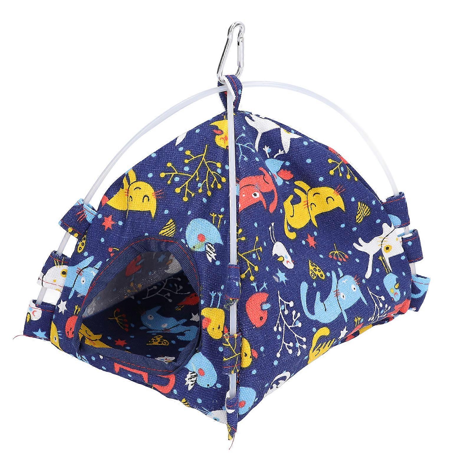 Bird Bed Hook Design Save Space Foldable Portable Soft Comfortable Hangable Bird Tent for Home Travelling