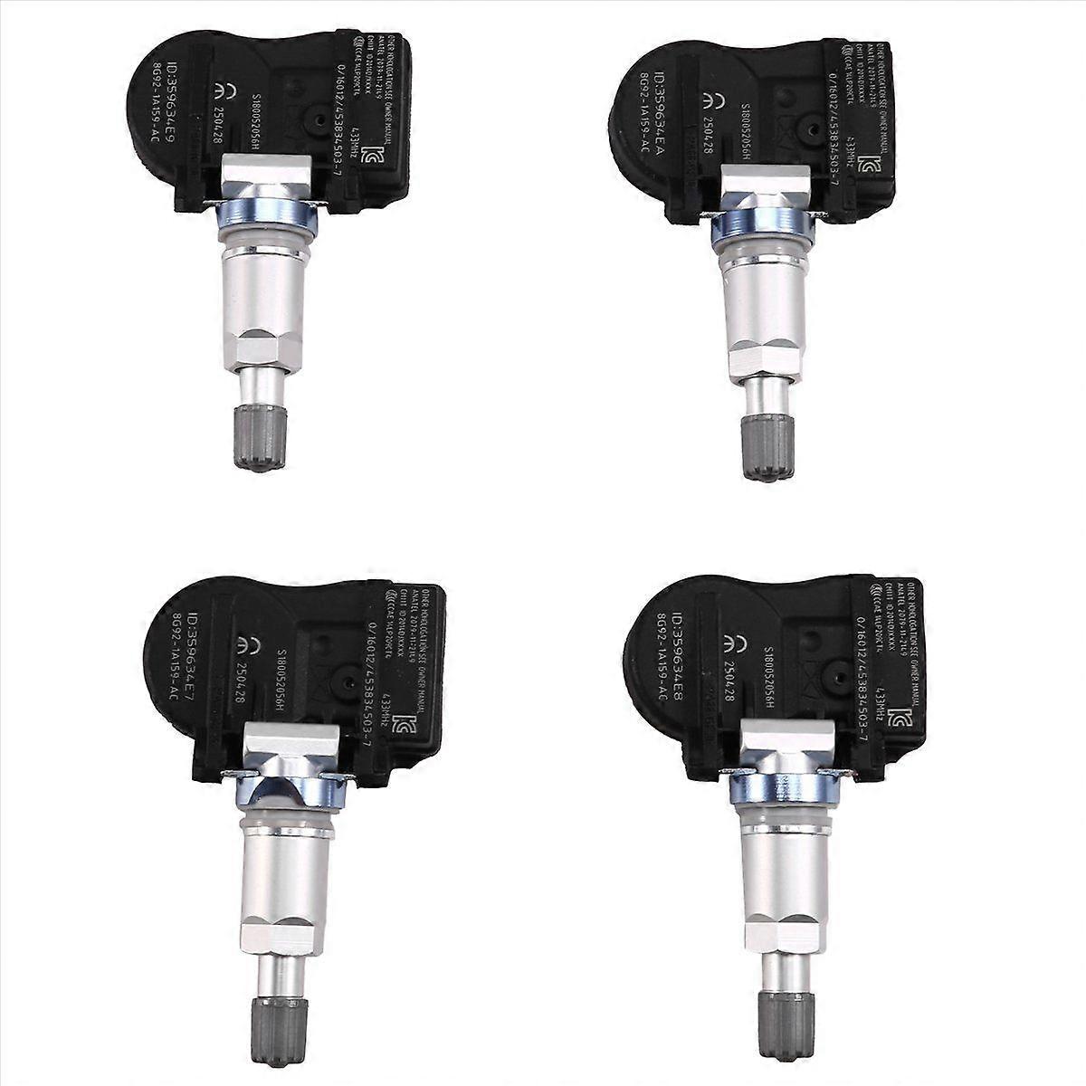 4PCS TPMS Reifendruck Monitor Sensor 433MHz für Mondeo 8G92-1A159-AC 8G92-1A159-AB 8G92-1A189-KB
