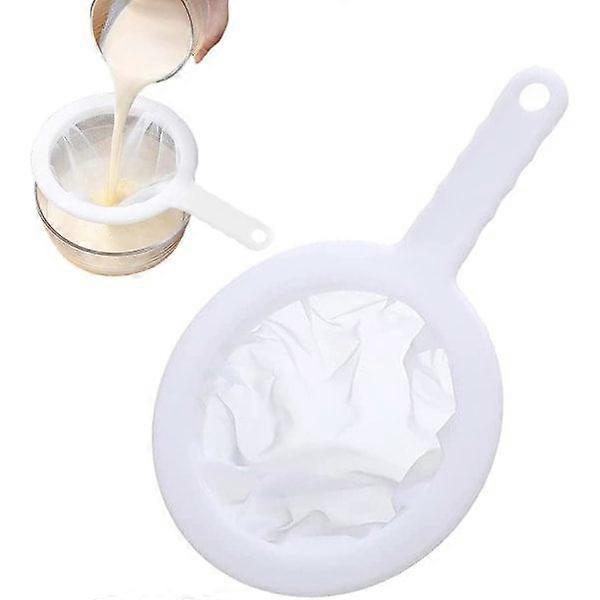 Ultra Fine Mesh Plastic Mesh With Holes Hanging Food Strainer Kitchen Strainer For Soy Milk Tea Juice Filter Strainer With 400 Mesh