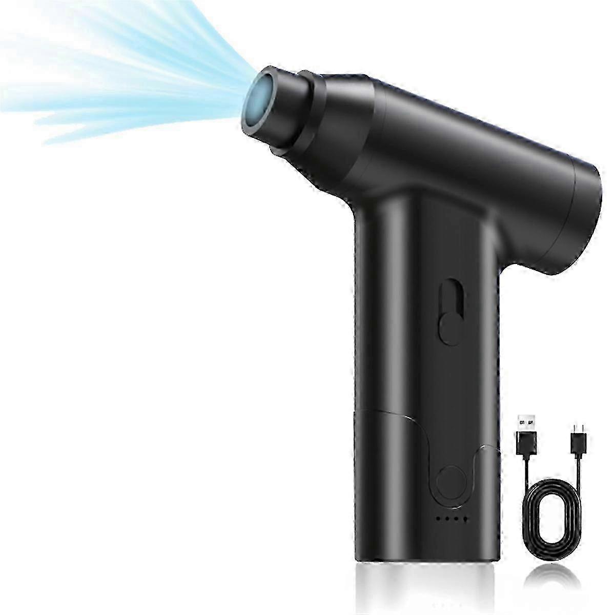 Compressed Air Duster, Portable Electric Air Duster for Computer, Car, Home, Office, Cordless Keyboard Cleaner js