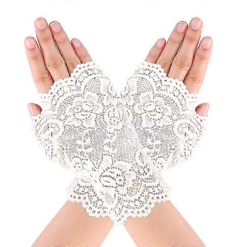 Lace Gloves Short Fingerless Gloves Wedding