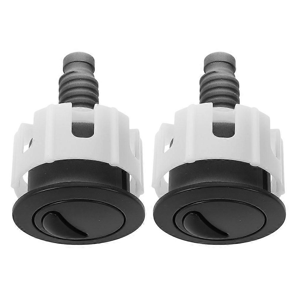 Modern Aesthetic Dual Flush Toilet Push Button For Home Use Easy Installation In ABS And Chrome 2Pcs