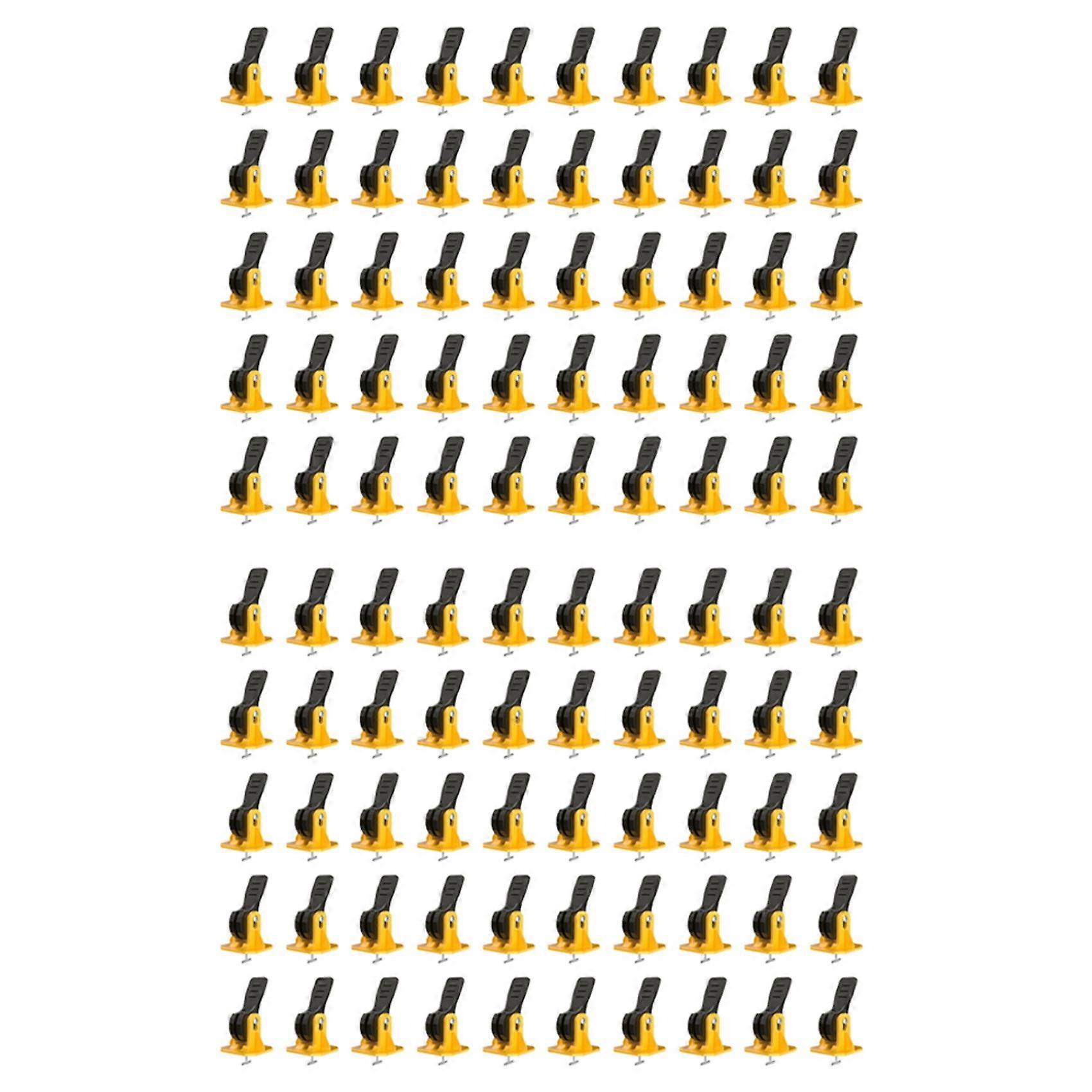 100 PCS Tile Tools for Leveling Installation, Reusable Tile Leveling System, Floor Leveling Tools, Tile Leveling Clips