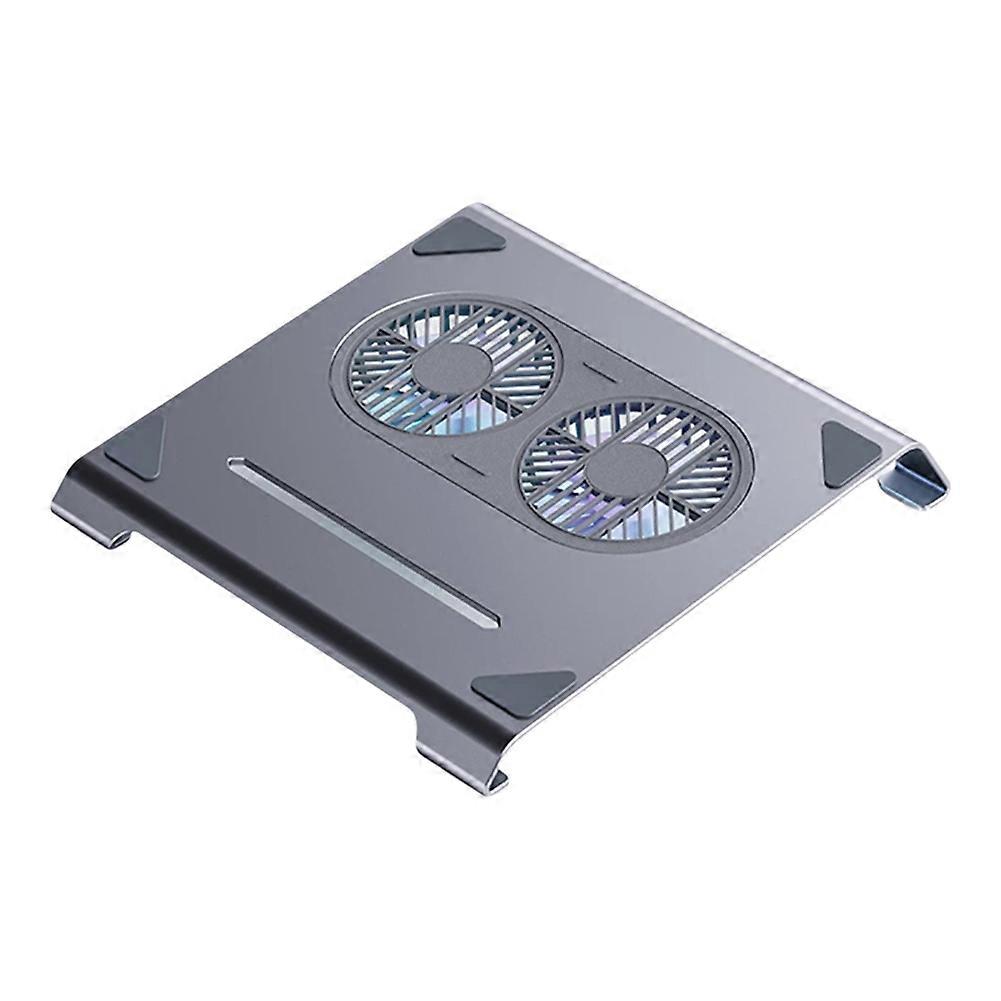 Laptop Cooling Pad with Fans and USB Port Laptop Stand Notebook Computer Aluminum Radiator Bracket Space Gray