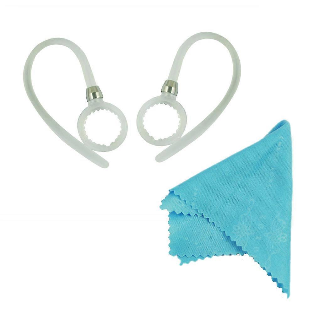 2 White Earhooks for HZ720 Wireless Bluetooth Headset