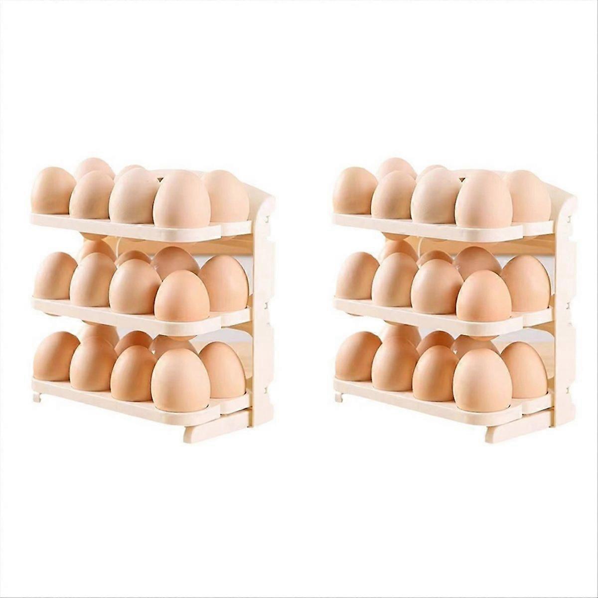Egg Rack Folding Egg Box Refrigerator Side Door Storage Rack