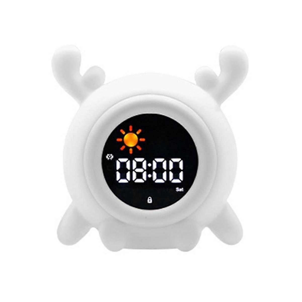 Kids Sleep Training Alarm Clock with Night Light, Timer, and Memory