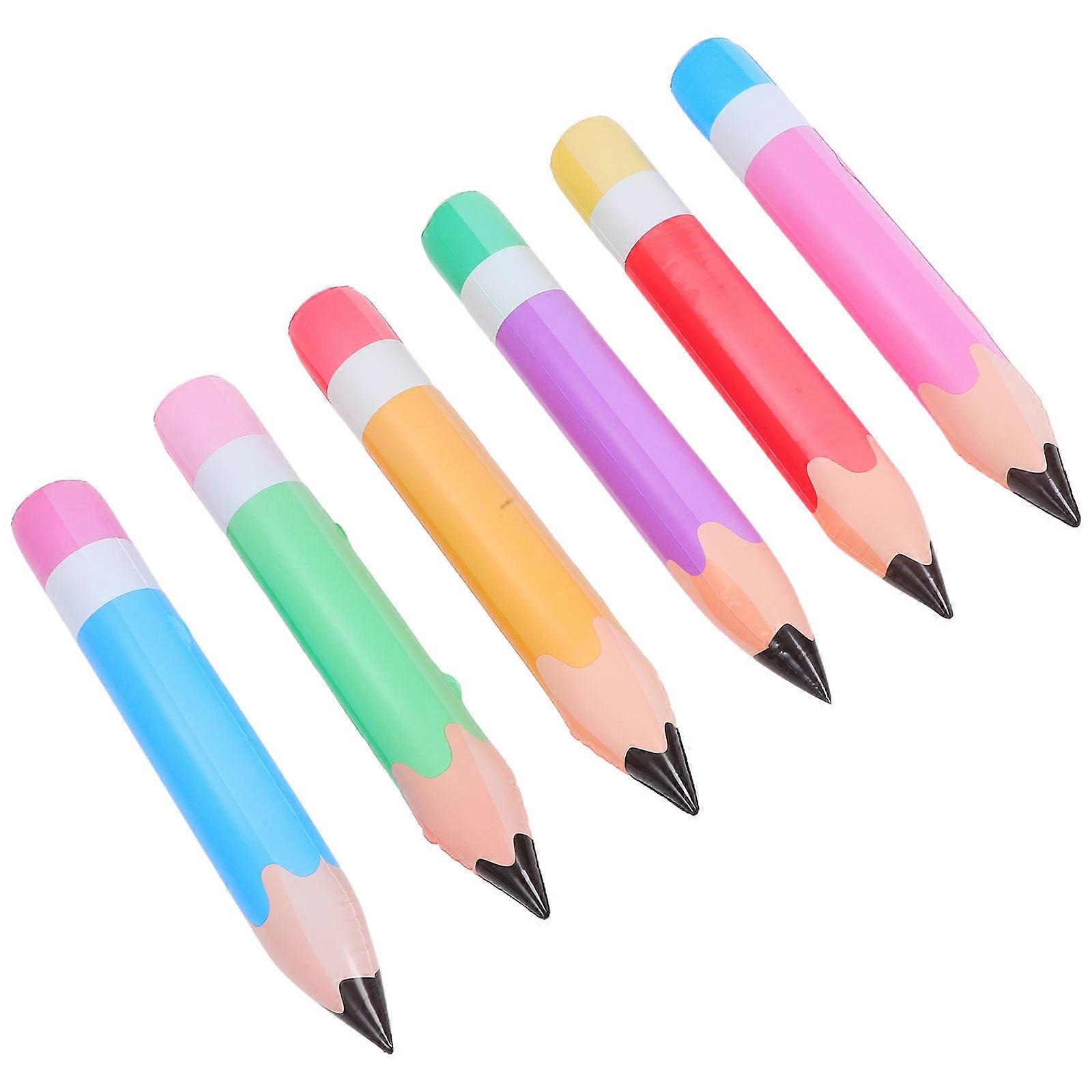 Assorted Color Pencil Balloons for School Decoration 30Pcs Inflatable