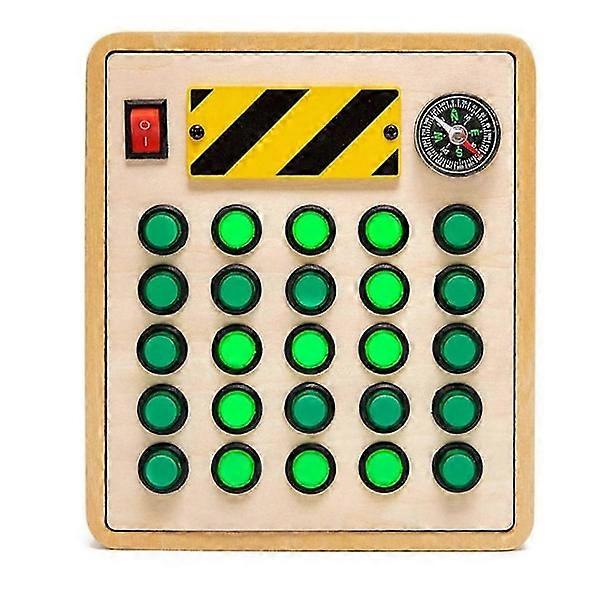 Luminous LED Buttons Activity Board Button Toy Control Panel Fidget Toy