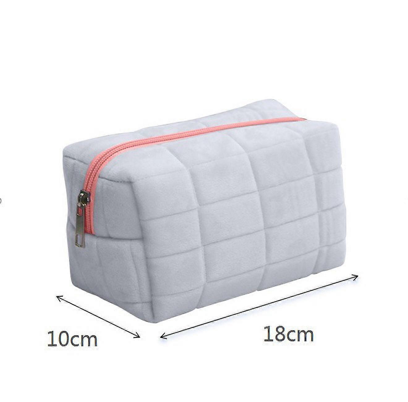 WICVIK Big Capacity Pencil Case, Upgraded Canvas Pouch with Handle, Separate Compartments, Aesthetic School Supply for Teens Adults, Blue