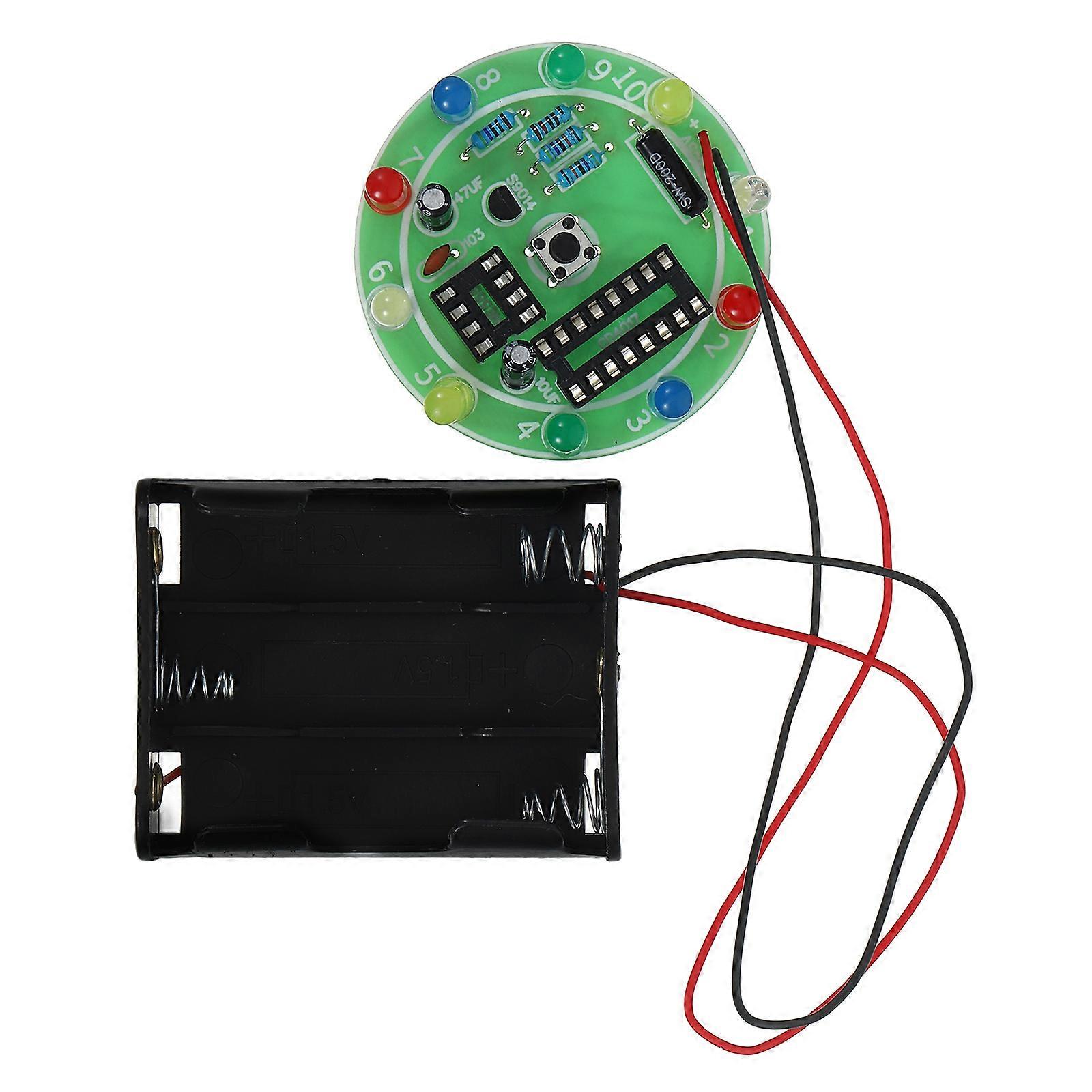 DIY Electrical Circuit Experiment Kit for Games and Science Projects, Green Plastic, Includes Components