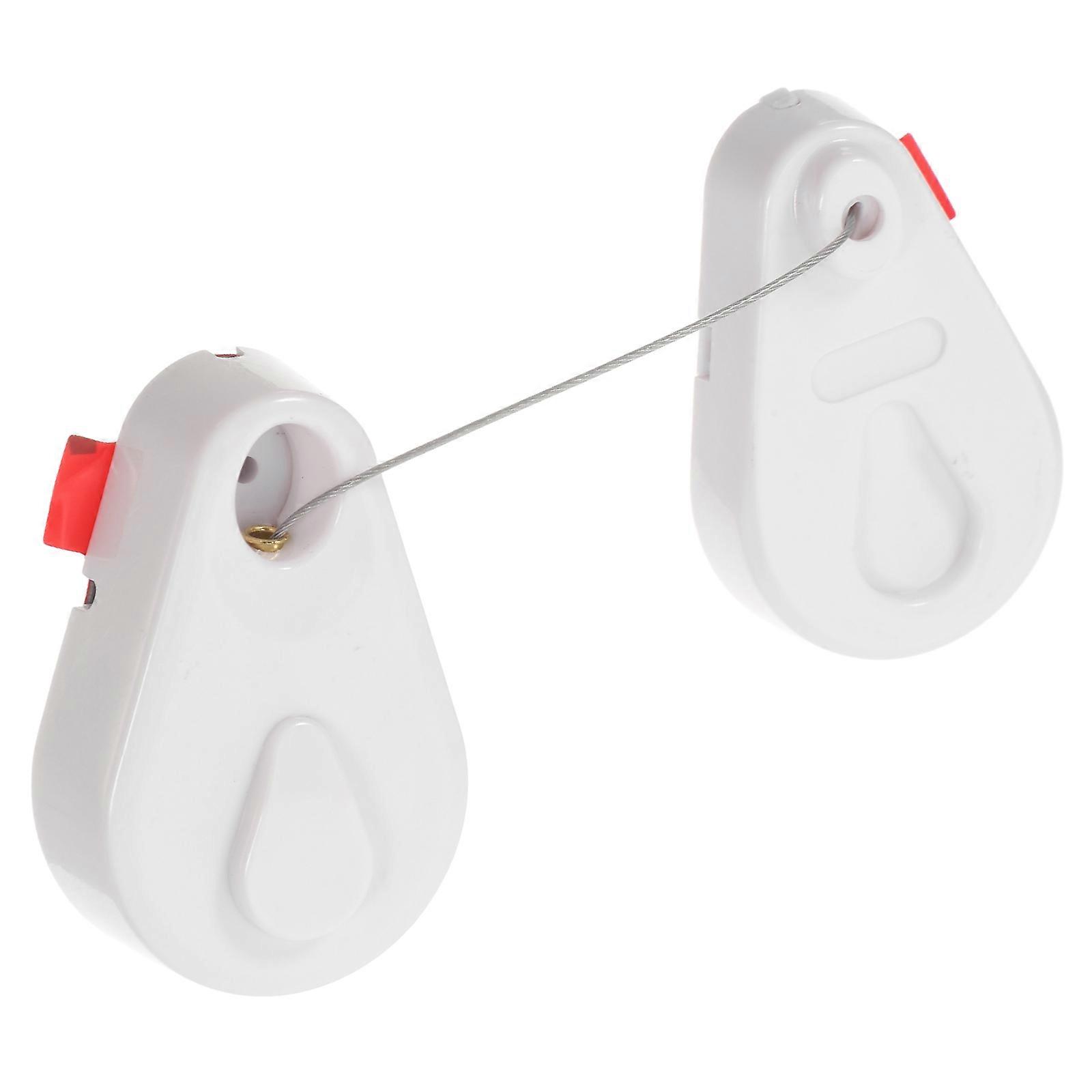 Durable Steel Wire Bracket for Home Use with Automatic Retraction and Sleek White Design Fits