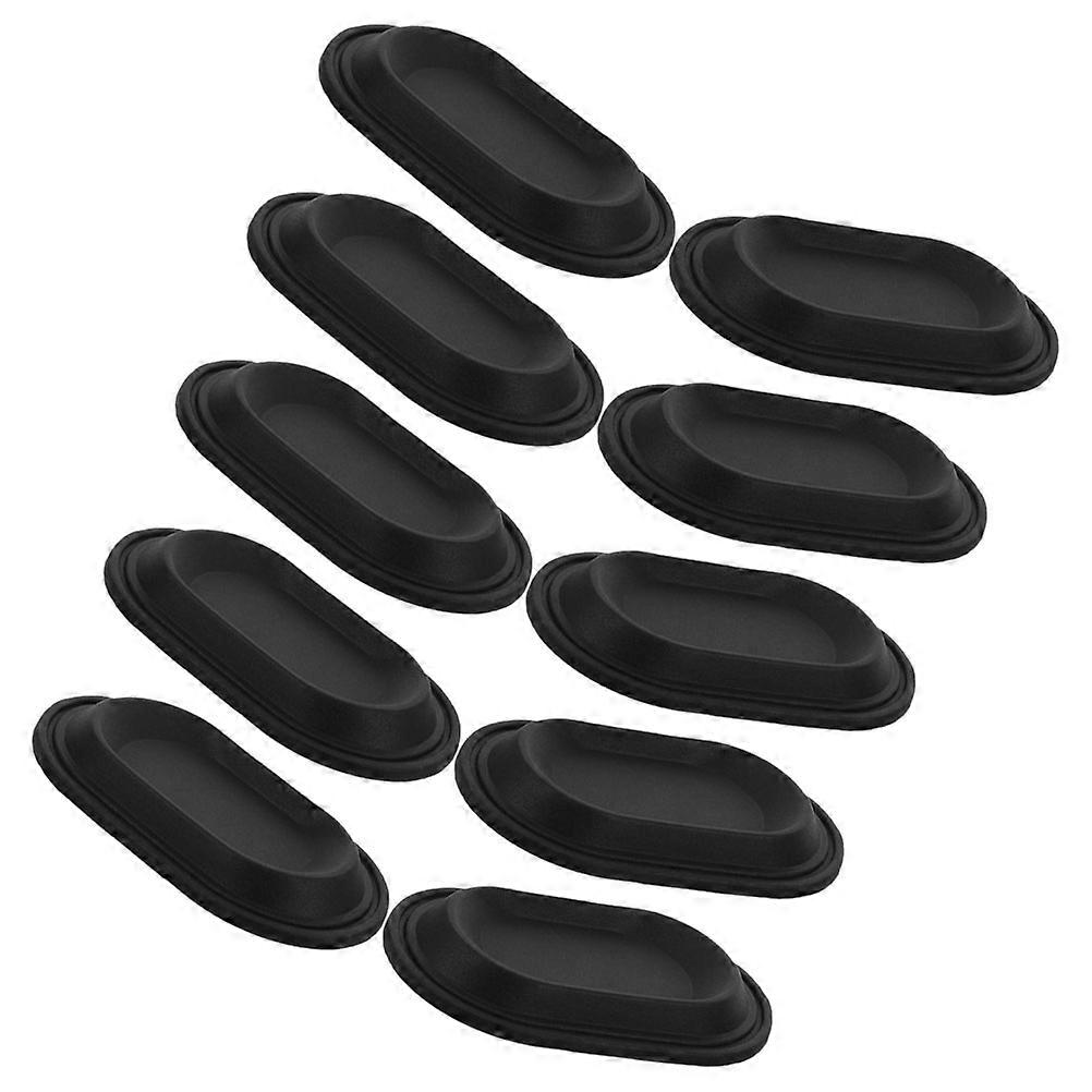 Black Plastic Replacement Feet for Luggage and Toolboxes Strong Durable Material 10pcs