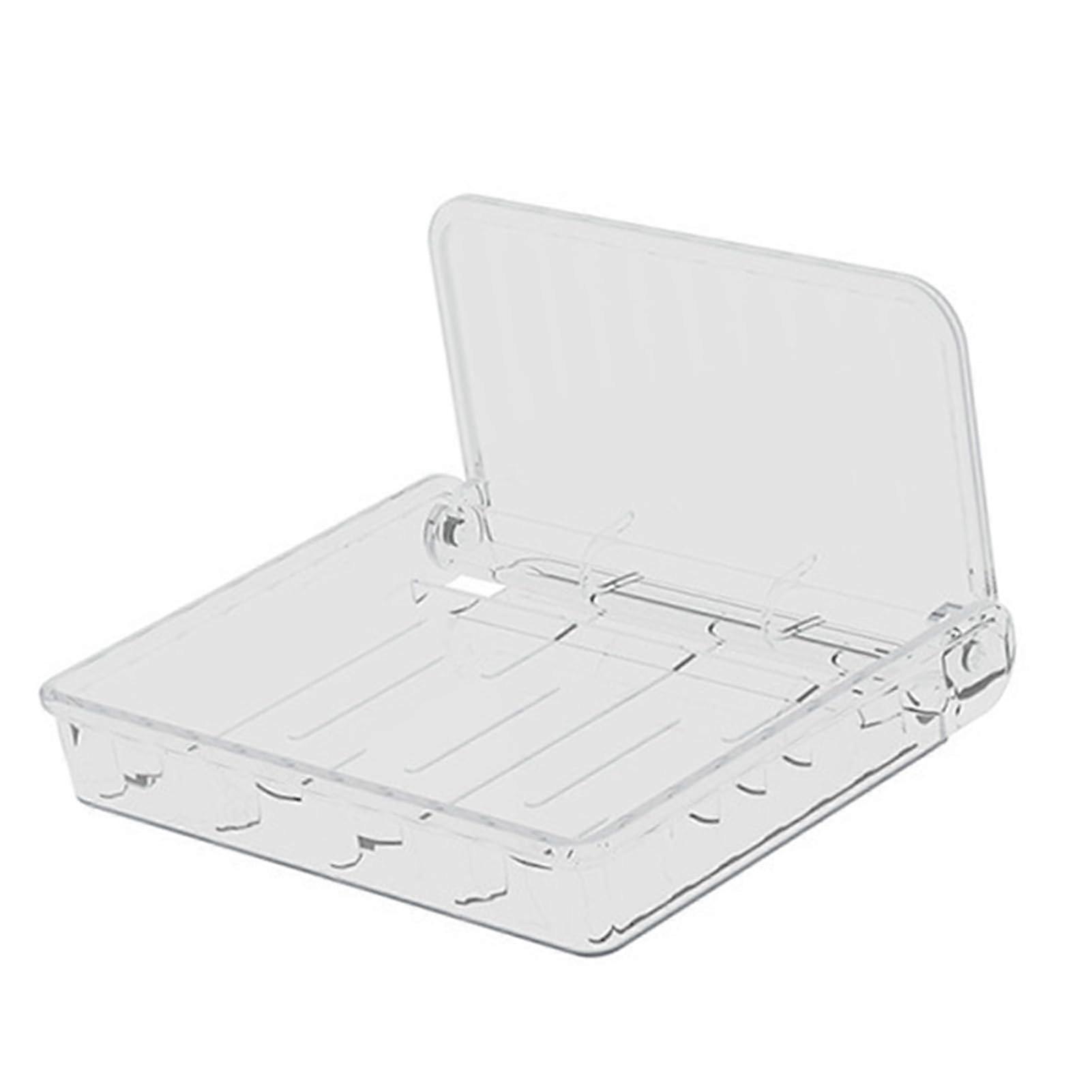 Foldable Floating Wall Shelf with Large Storage Capacity, Strong Adhesive Bathroom Organizer Small