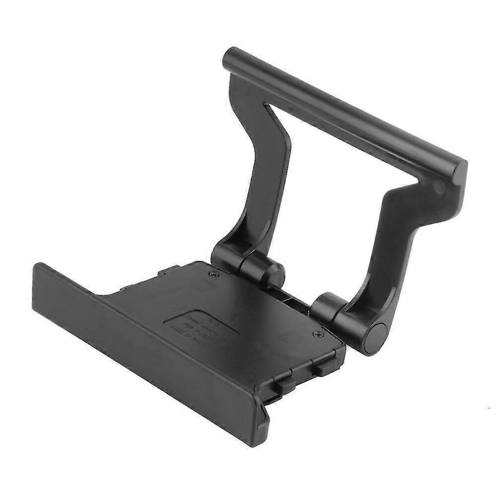 Durable Use Plastic Black Plastic Tv Clip Clamp Mount Mounting Stand Holder Suitable For Microsoft Xbox 360 Kinect Sensor