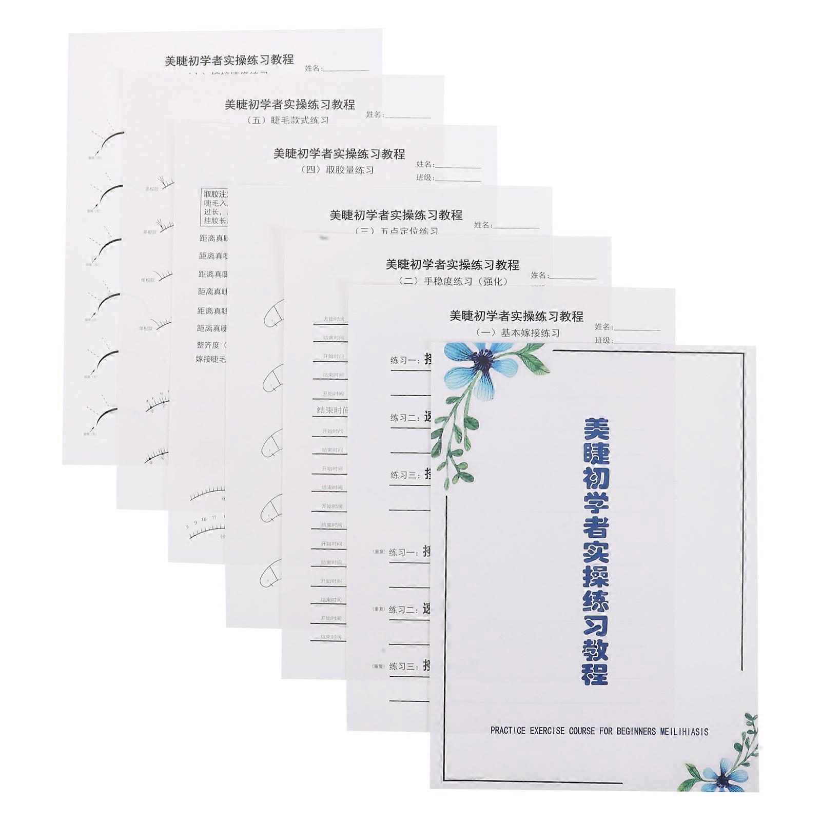Lash Mapping Exercise Cards Eyelash Extension Practice Sheets for Beginners