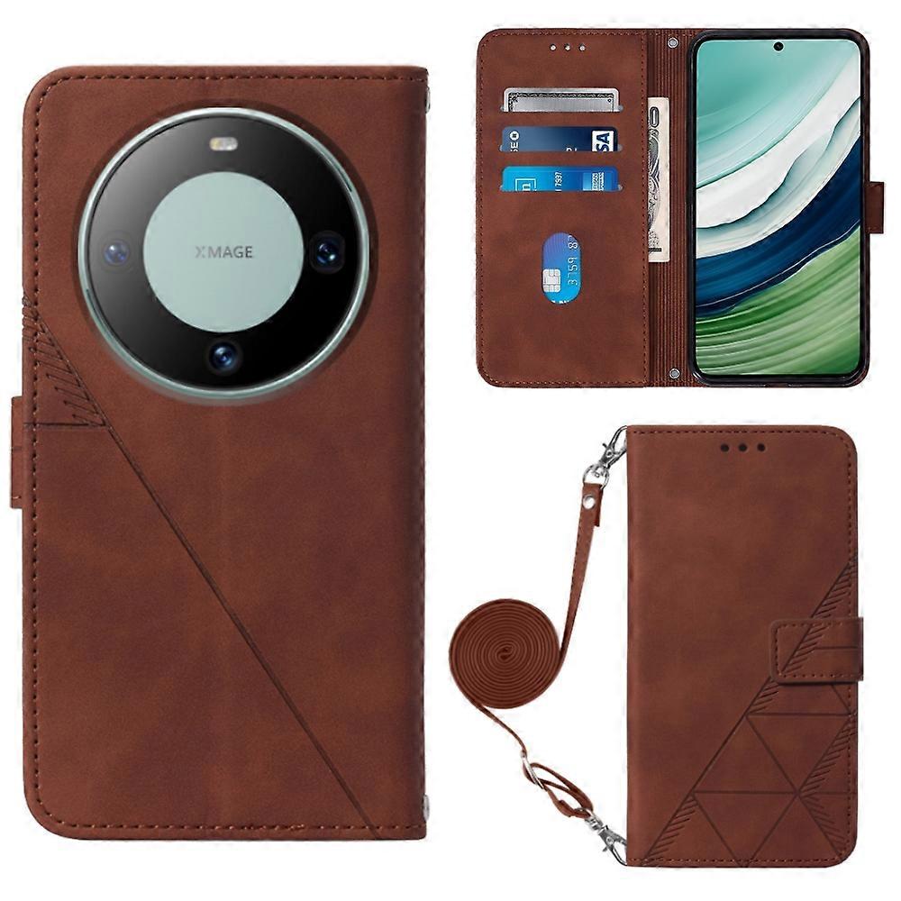 Crossbody 3D Embossed Flip Leather Phone Case