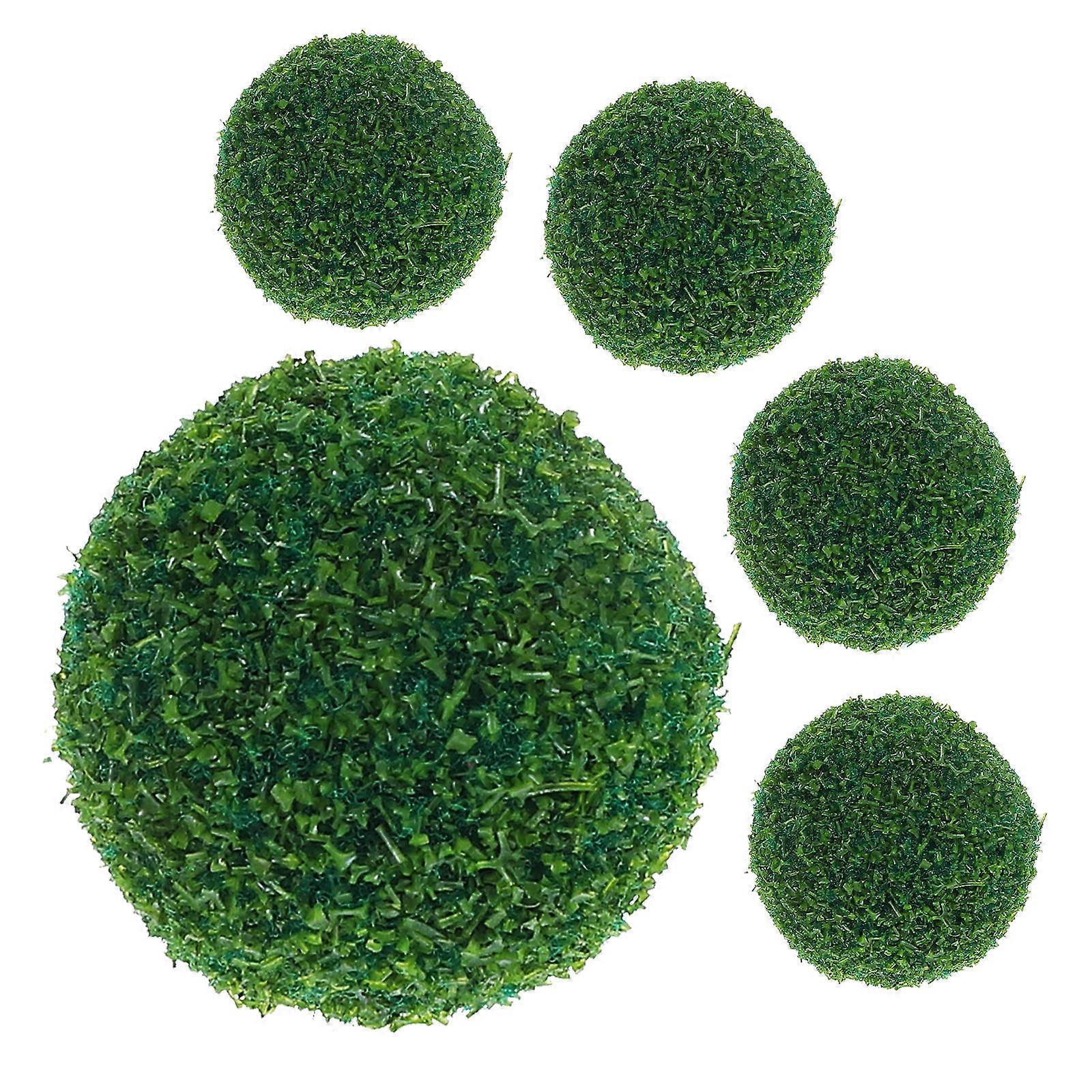 Sand Table Model Simulated Grass Balls for Miniature Landscape 5Pcs DIY
