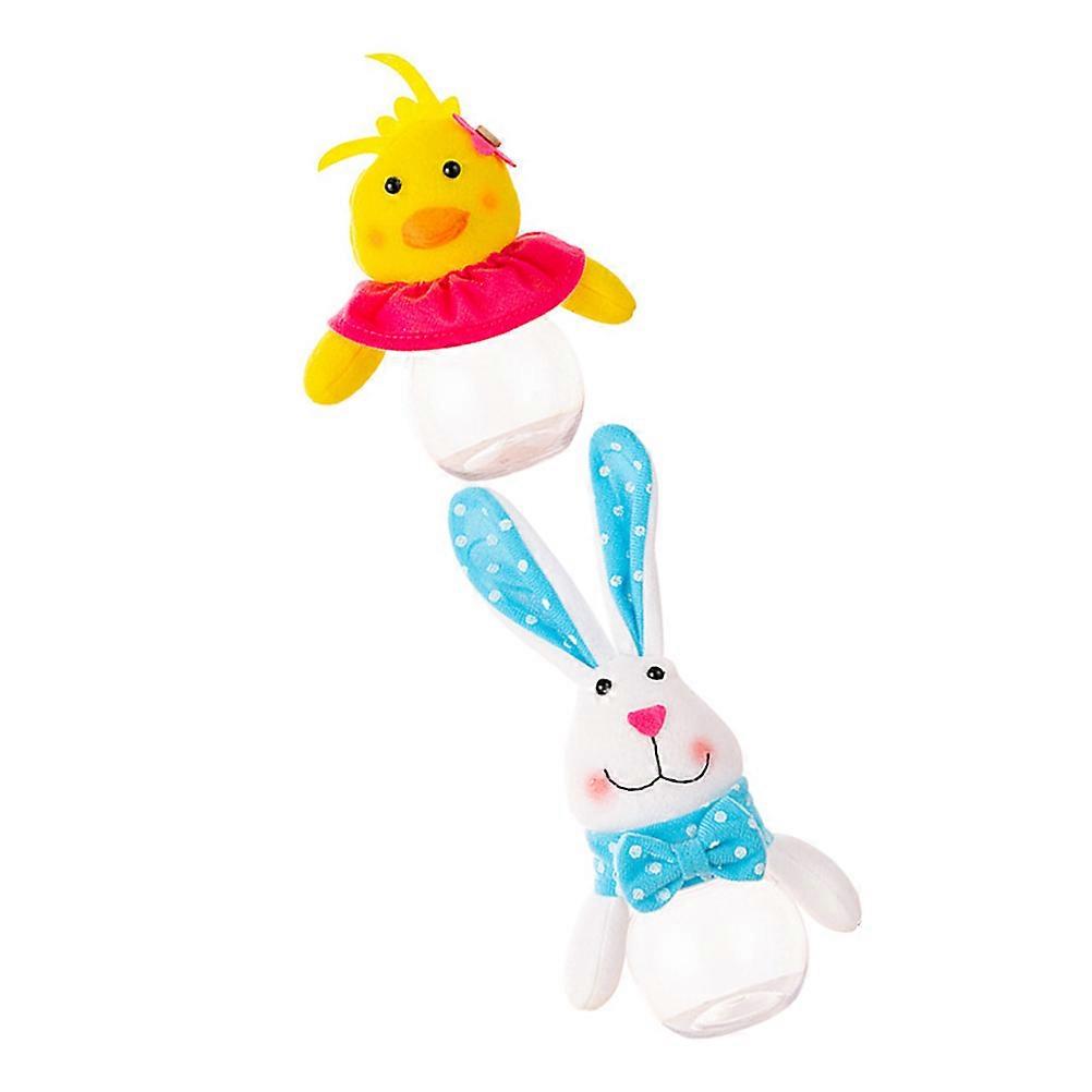Box Bunny and Duck Candy Holder for Party 2Pcs