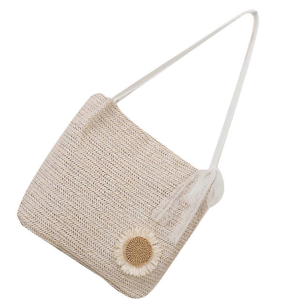 Beach Tote Bag Durable Woven Straw Handbag for Storage Needs