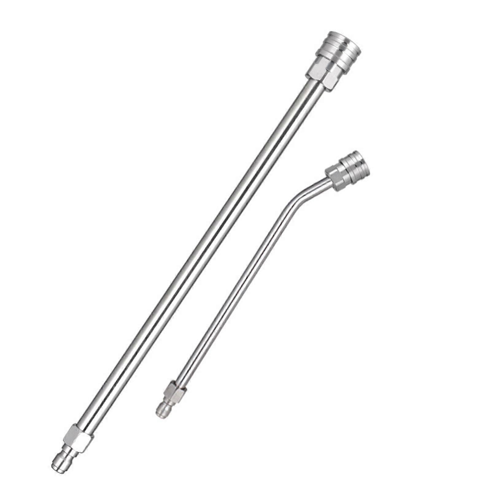 2 Pcs Pressure Washer Extension Wand Set for Extended Reach Cleaning with Quick Coupler Connection