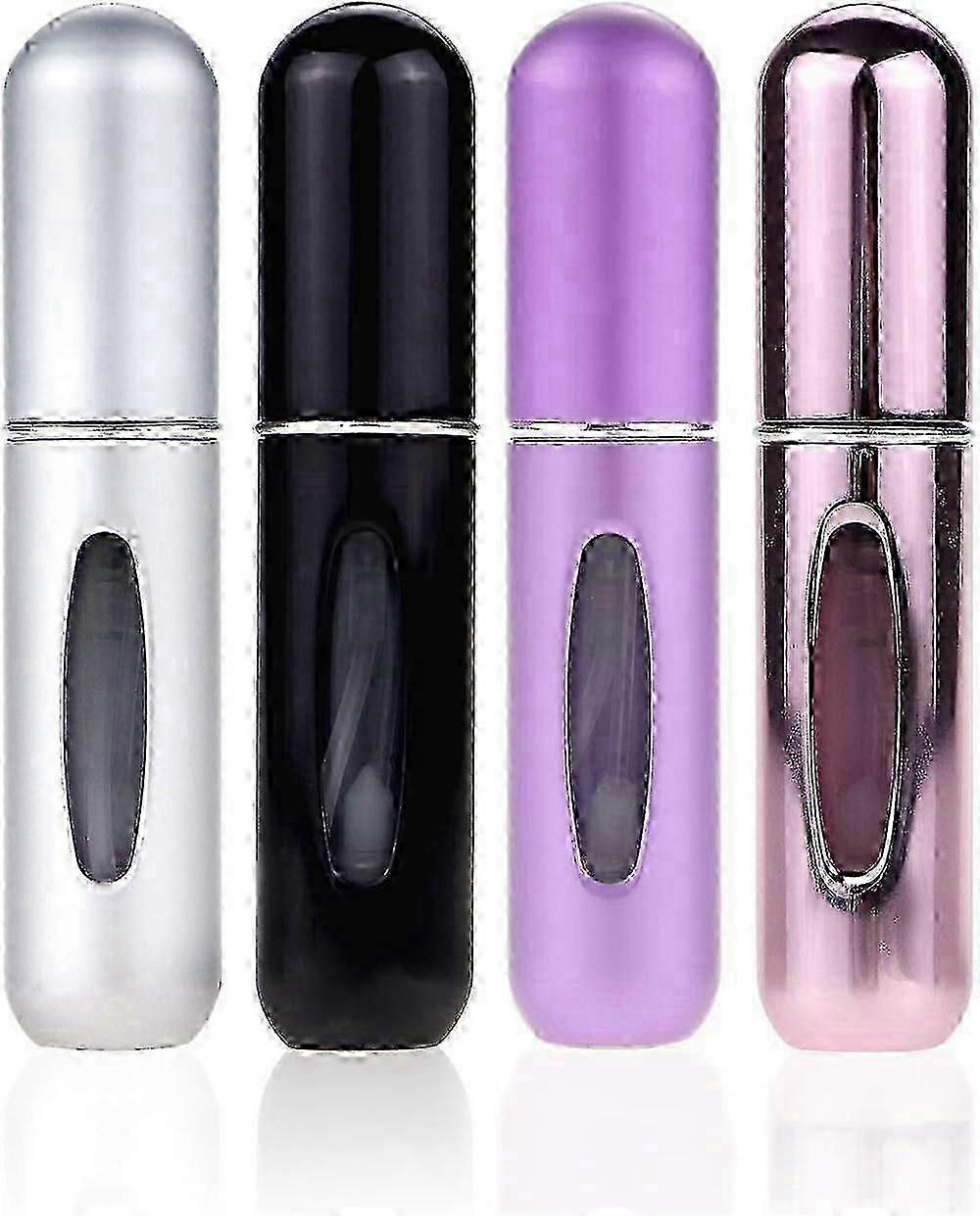 4pcs Mini Portable Refillable Perfume Atomizer Bottle, Atomizer Perfume Bottle, Refillable Perfume Spray, Perfume Pump Case, Travel Refillab