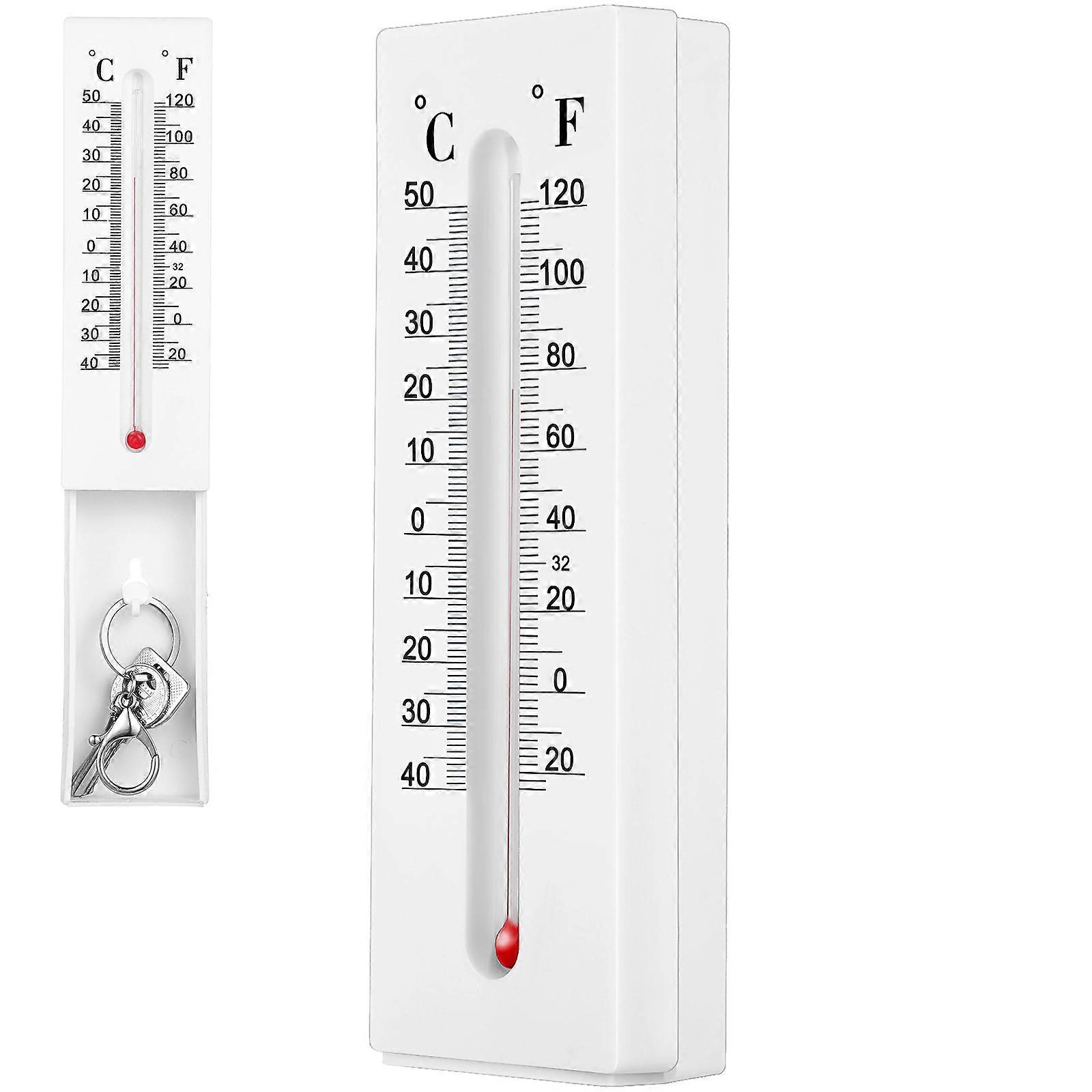 Vertical Thermometer Wall Thermometer for Home Use One Piece Key Hider