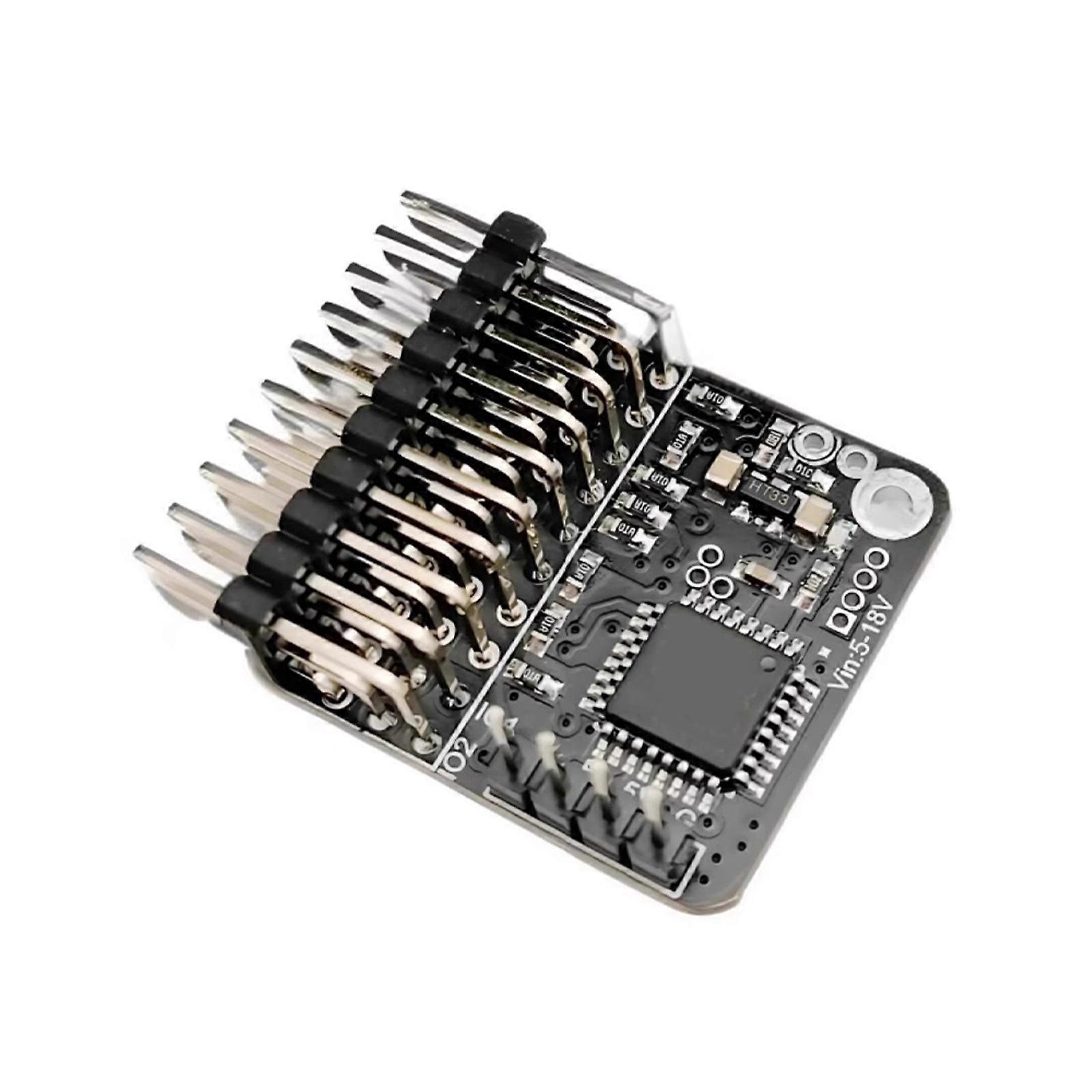 CRSF SBUS PPM Signal Adapter for Remote Control FPV Enabling Automatic Conversion and 4-18V Input Multicolor