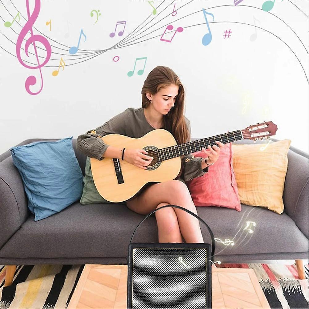 Rowin 30W Electric Guitar Amplifier Multi-Function OTG BT Battery Amp Multi-Effect Reverb Chorus Delay Inputs PD-30 US Plug