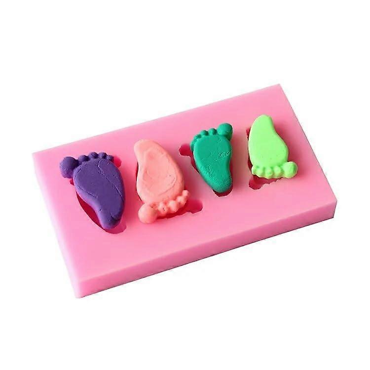 Silicone Fondant Mold Foot Shape Cake Decorating NonStick for Chocolate Pudding Baking