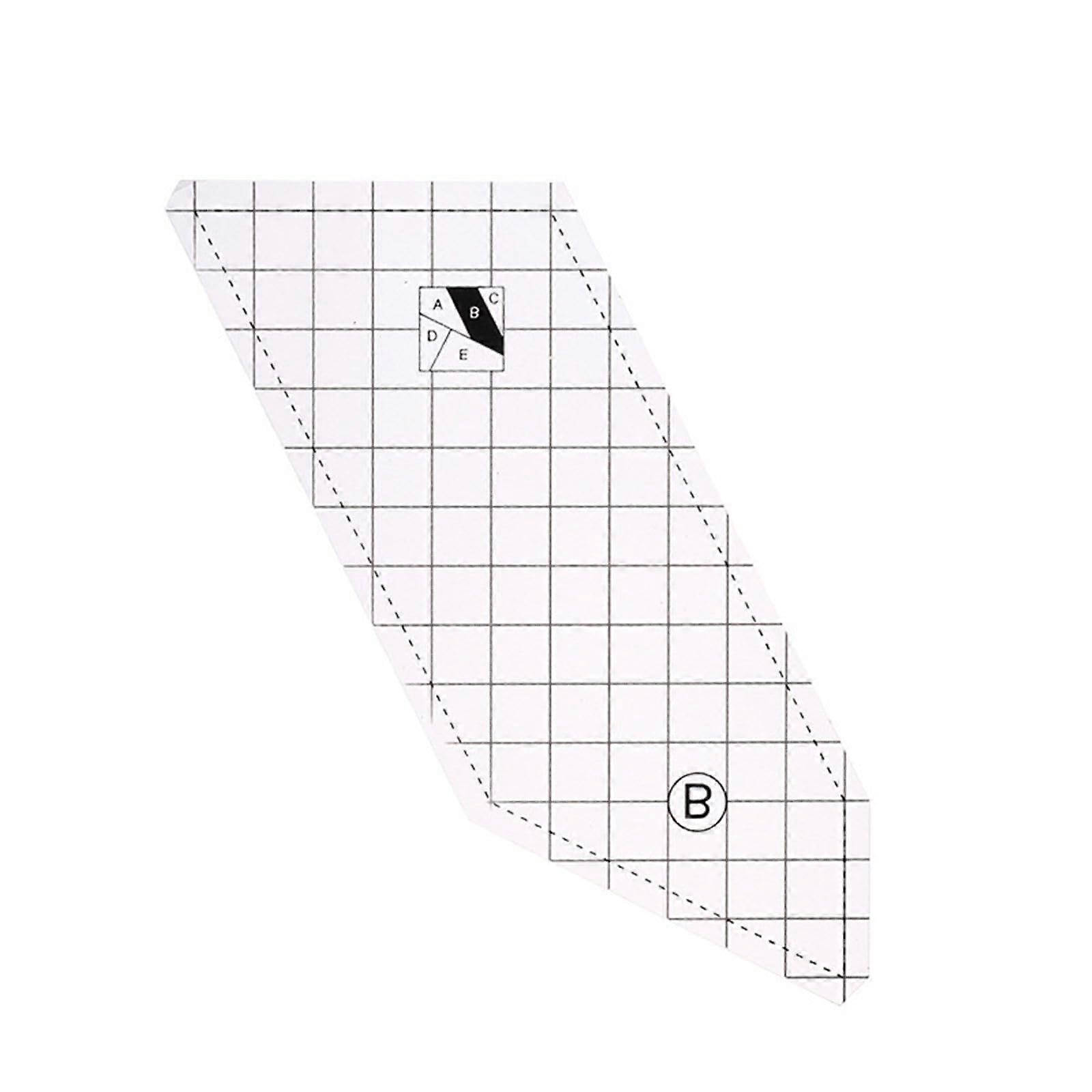 Quilting Ruler Set 5pcs Clear Acrylic Templates for Patchwork Sewing and Accurate Fabric Cutting