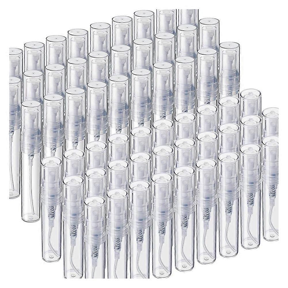 60PCS Mini Sprays Bottle, 3ml 5ml Mini Clear Plastic Sprays Bottle Empty Small Empty Sample Containers Bottle