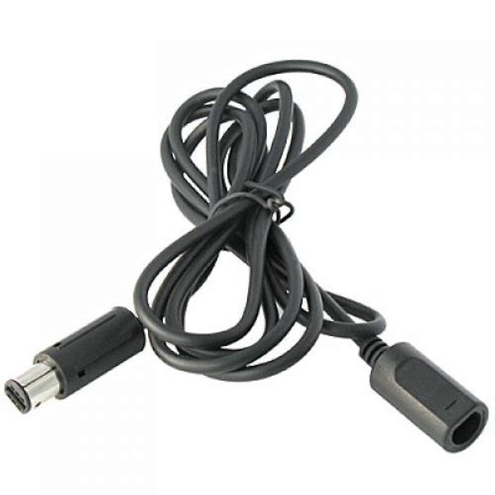 6ft Black Extension Cable for GameCube and Wii Controllers with Extended Gaming Reach