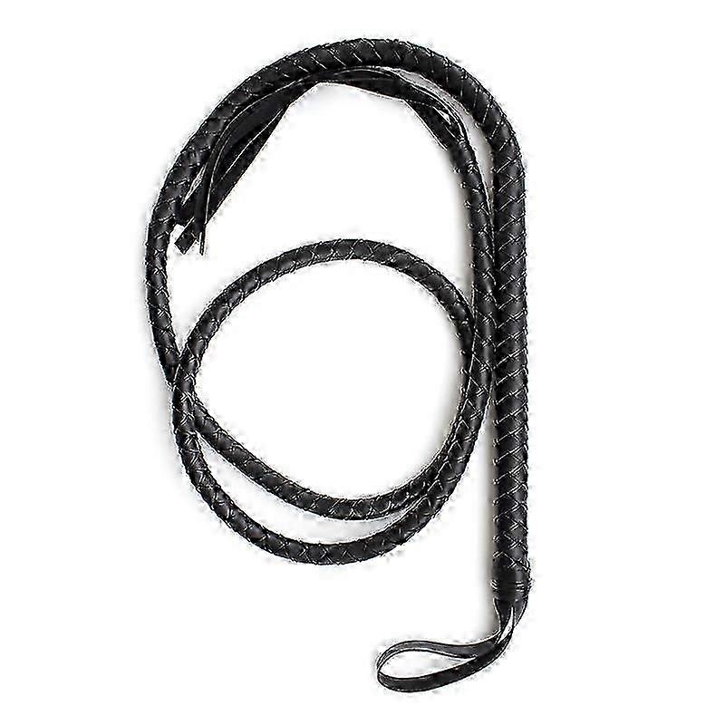Premium 6.5-Foot Cowhide Bullwhip for Equestrian Training