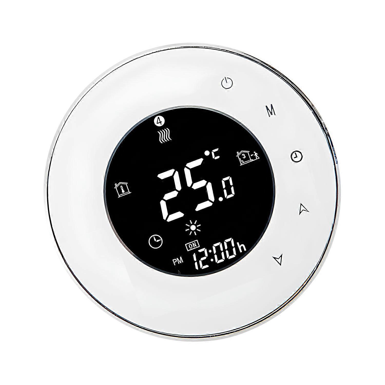 Energy Efficient Intelligent Regulator For Electric Heating Highlighting Programmable Approaches Freeze Security And Memory Function  White