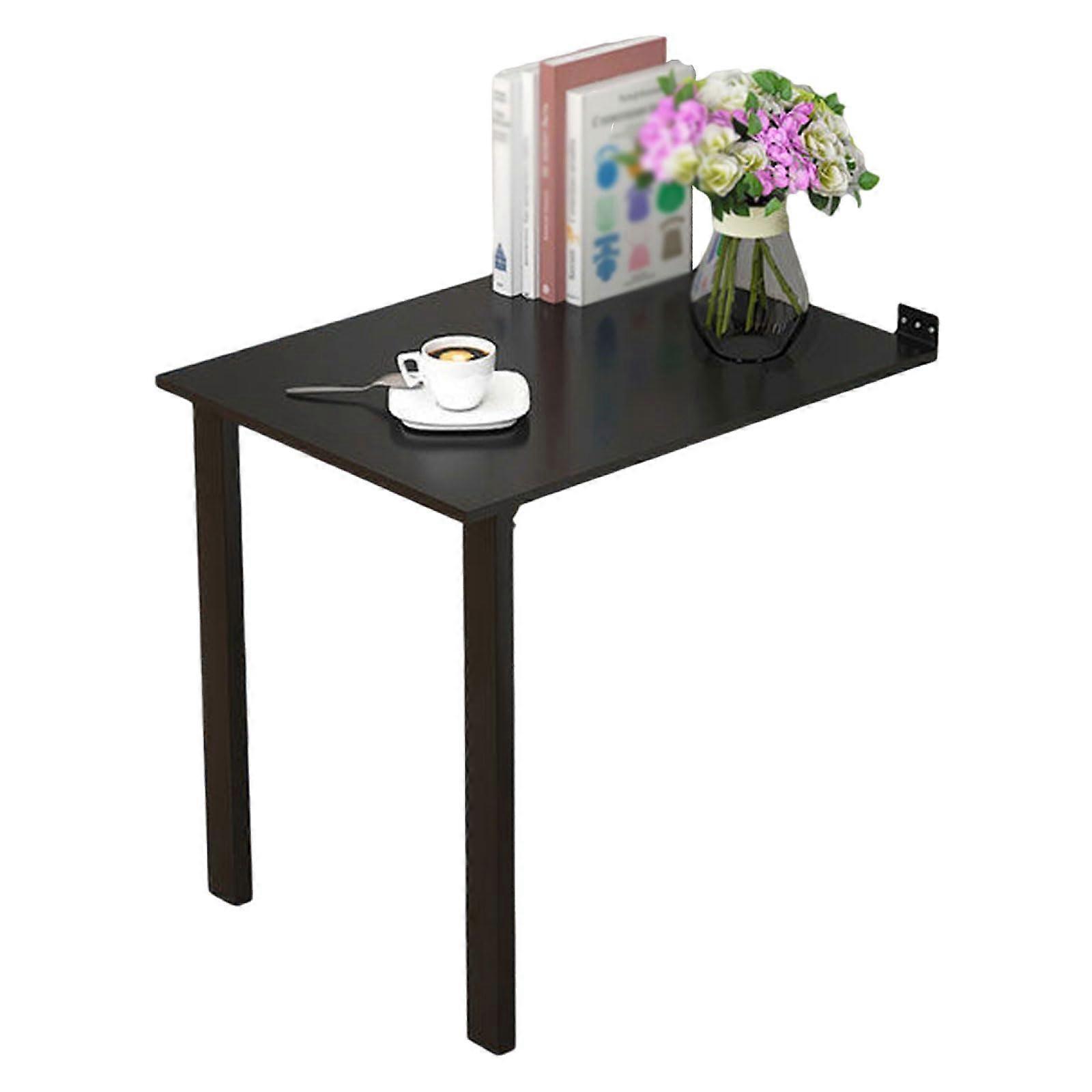 Wall Mounted Folding Table with Drop Leaf Design, Space Saving Desk for Small Kitchen, Office or Dining