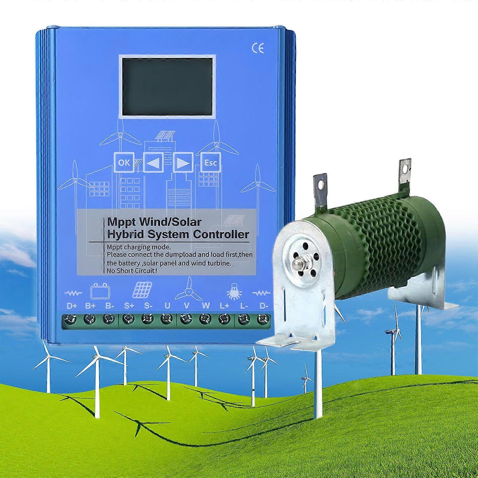 14000W Wind Solar Hybrid MPPT Charge Controller with Dump Load 12V/24V/48V OffGrid Battery Charging