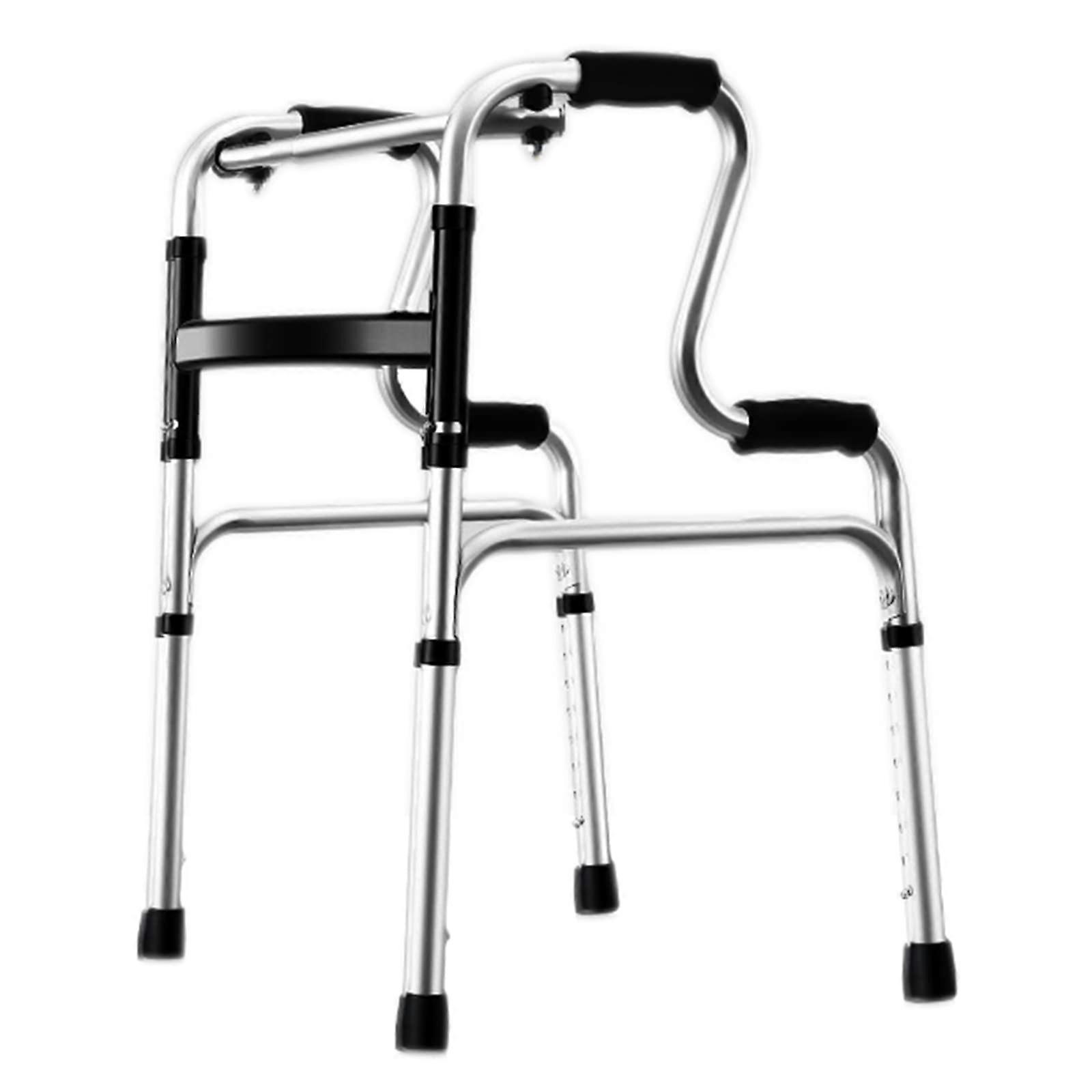Walking Frame for Elderly, Height Adjustable Folding Walker for Seniors with Ergonomic Handles