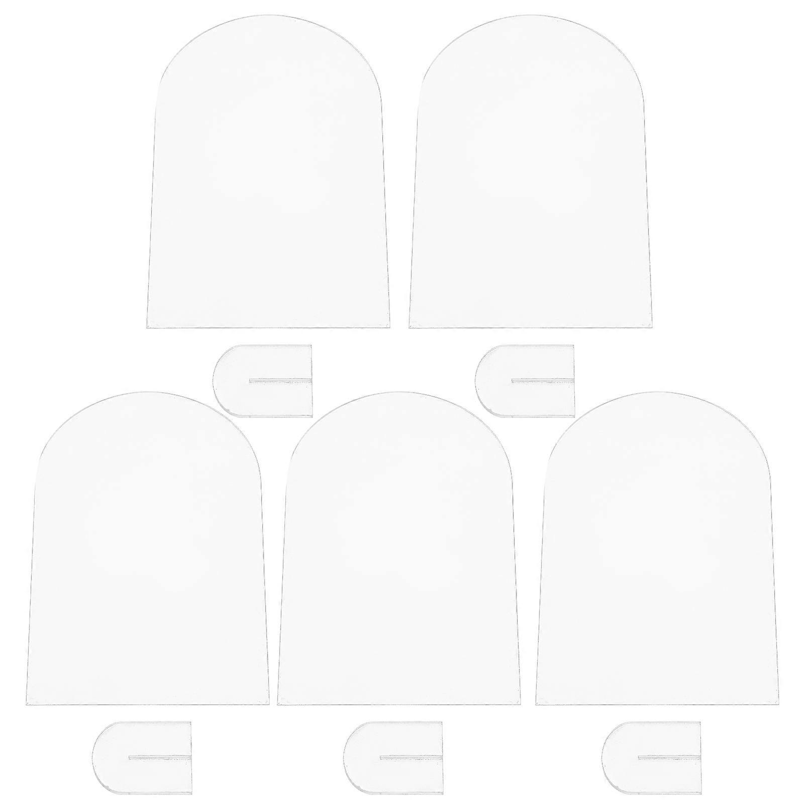 Transparent Cards for Wedding Table Numbers 5Sets