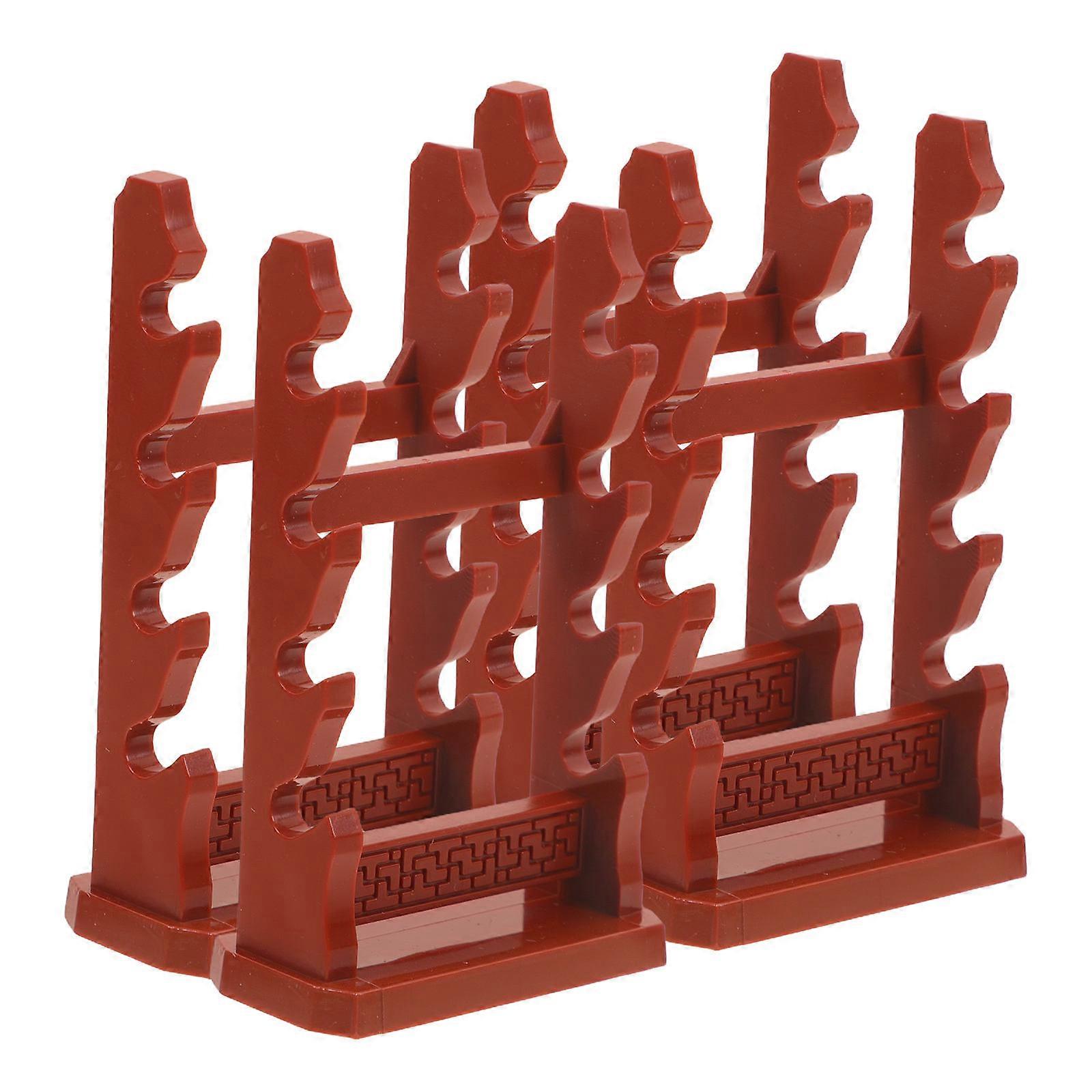 Miniature Sword Racks Display Stand for Holding 4Pcs Miniature Sword Models