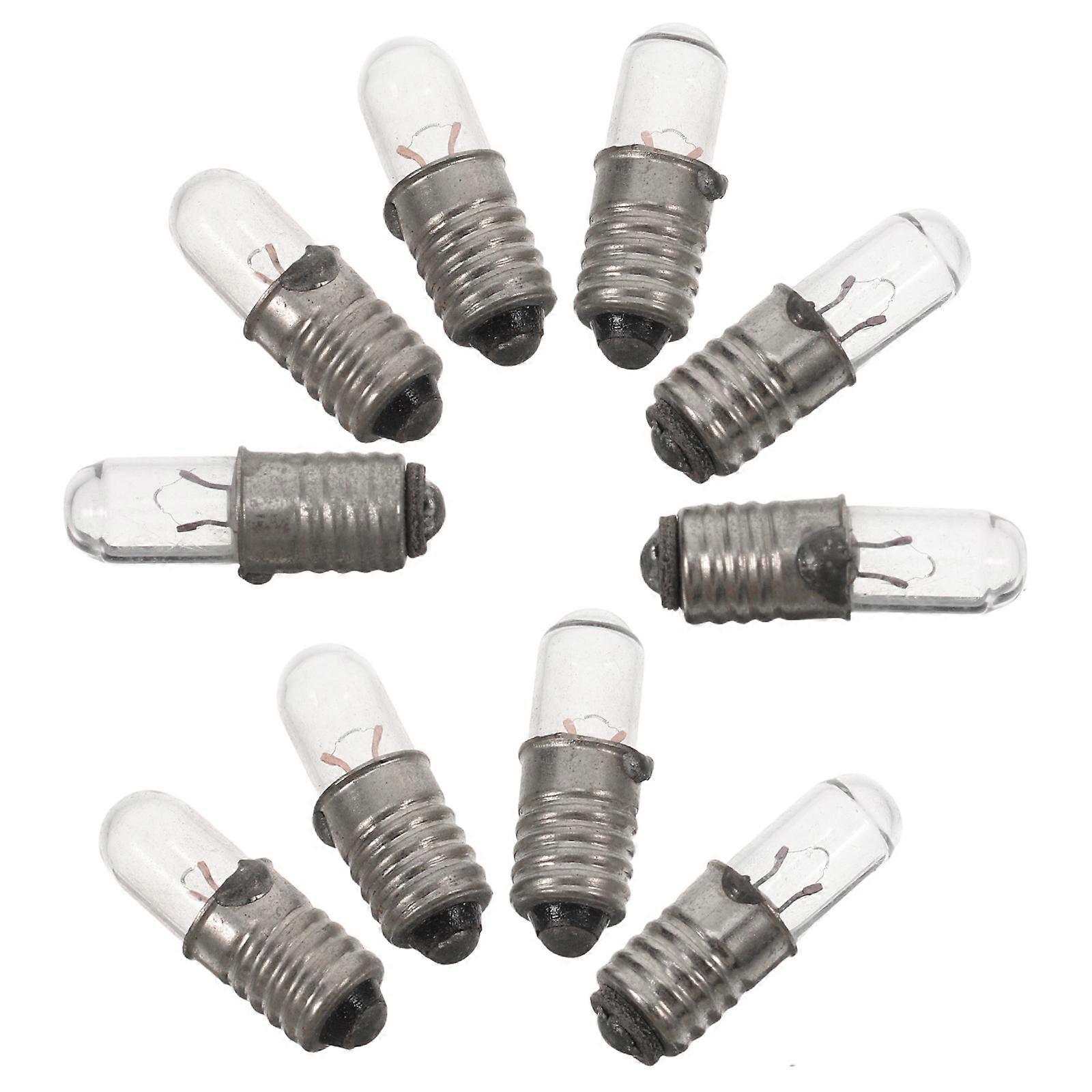 Tiny Light Bulbs for Microscope Lamp Bulbs Screw Base 10Pcs Set
